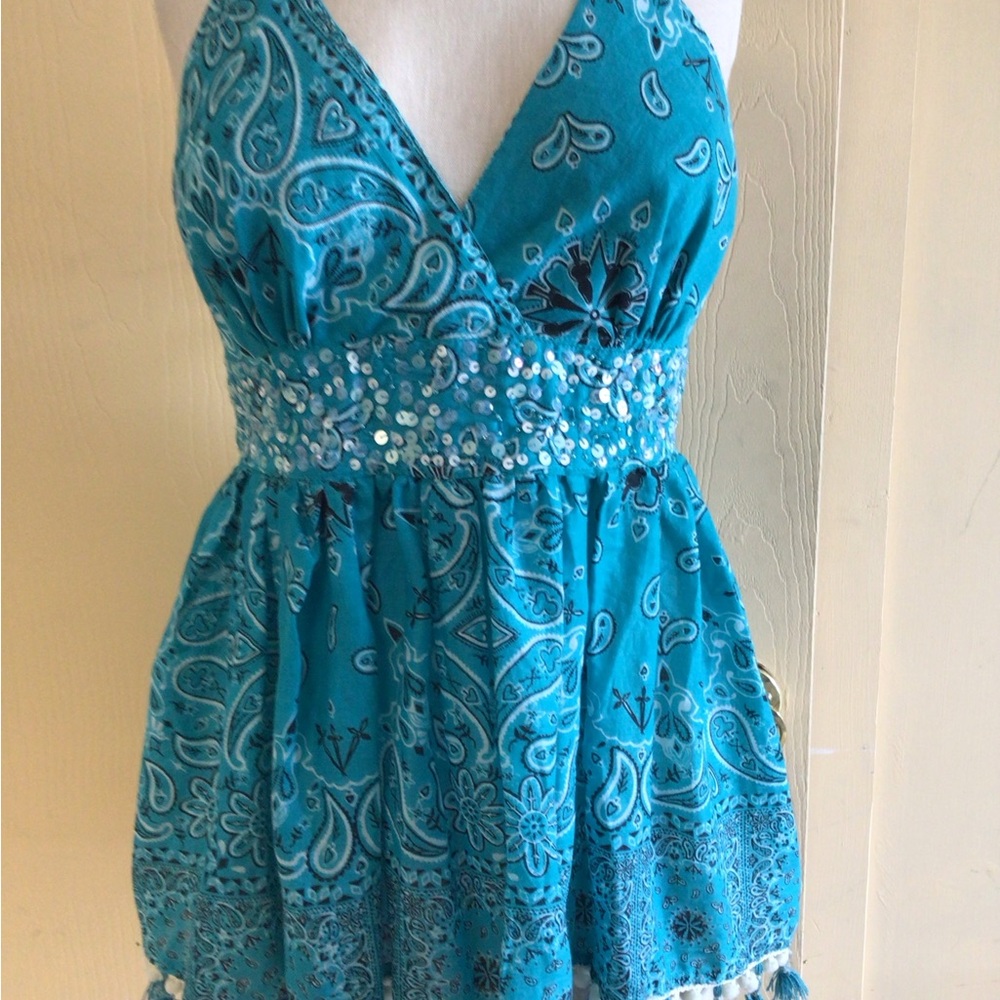 NWT Antica Sartoria bandana print halter top
